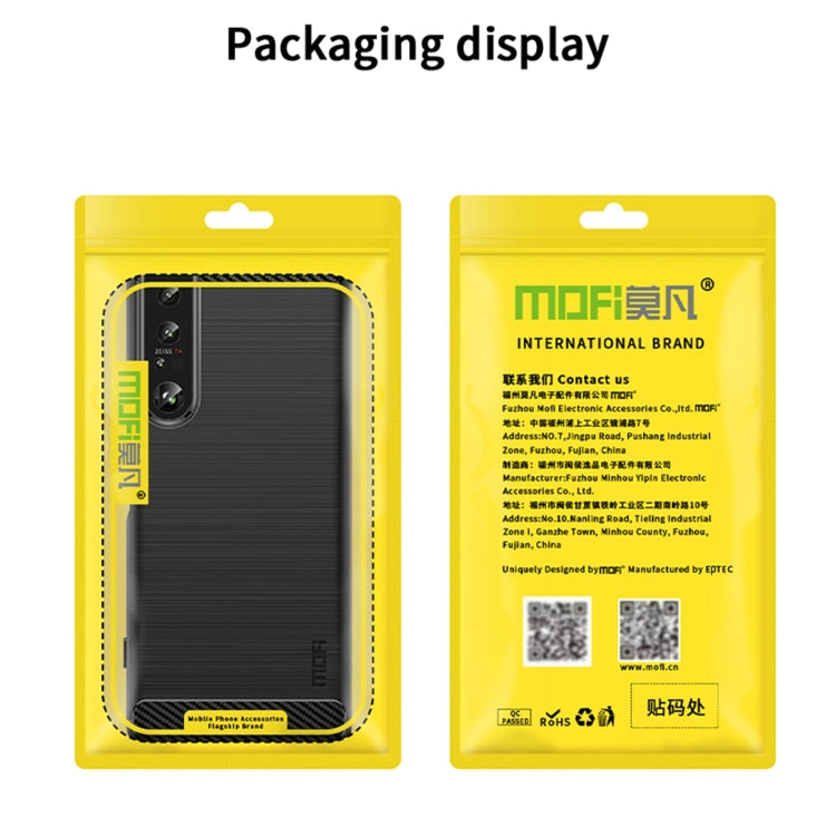 MOFI Gentleness Series Brushed Texture Carbon Fiber Soft TPU Case