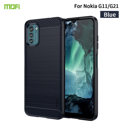 MOFI Gentleness Series Brushed Texture Carbon Fiber Soft TPU Case