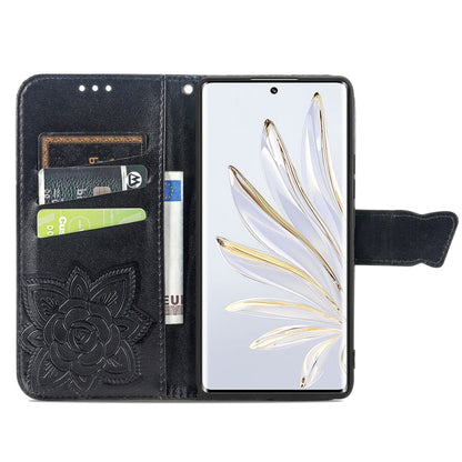 Butterfly Love Flower Embossed Horizontal Flip Leather Phone Case, For Honor 70, For Nokia C21 Plus, For OnePlus Nord 2T