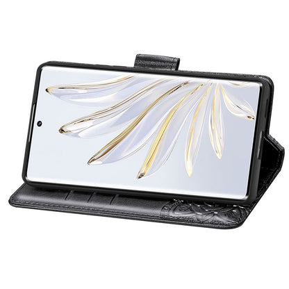 Butterfly Love Flower Embossed Horizontal Flip Leather Phone Case, For Honor 70, For Nokia C21 Plus, For OnePlus Nord 2T