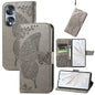 Butterfly Love Flower Embossed Horizontal Flip Leather Phone Case