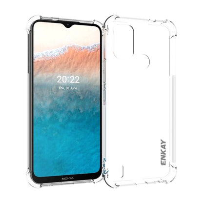 For Nokia C21 Plus ENKAY Transparent TPU Shockproof Phone Case