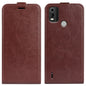 For Nokia C21 Plus R64 Texture Vertical Flip Leather Phone Case