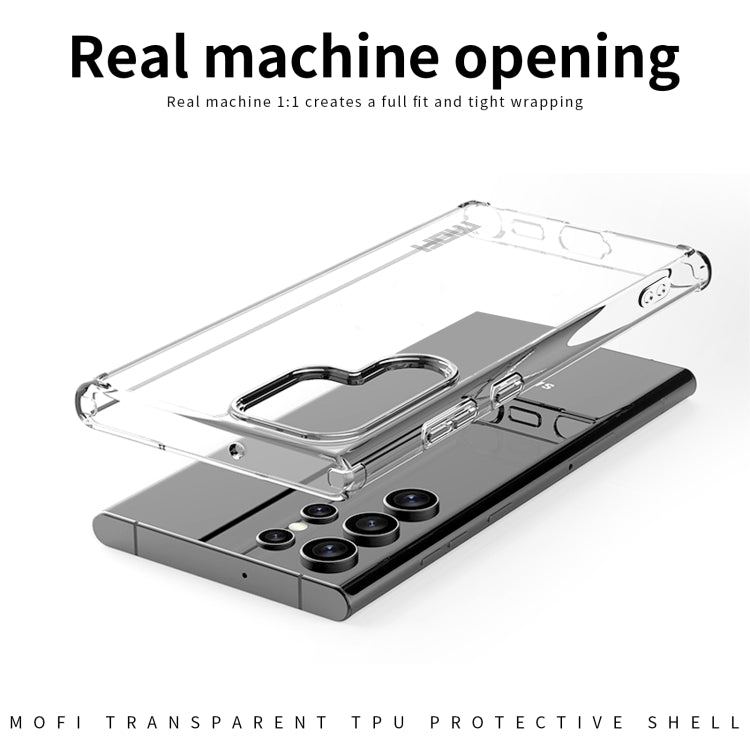 MOFI Ming series Fully Transparent Ultra-thin TPU Soft Shell All-round Protective Shell, For Samsung Galaxy S22 Ultra 5G