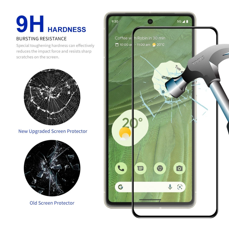 For Google Pixel 7 ENKAY Full Glue 0.26mm 9H 2.5D Tempered Glass Full Film, For Google Pixel 7(1pc), For Google Pixel 7(2pcs), For Google Pixel 7(5pcs), For Google Pixel 7(10pcs)