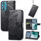 Butterfly Love Flower Embossed Flip Leather Phone Case, For Motorola Edge 30, For OnePlus Nord CE 2 Lite 5G