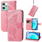 Butterfly Love Flower Embossed Flip Leather Phone Case, For Motorola Edge 30, For OnePlus Nord CE 2 Lite 5G