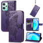 Butterfly Love Flower Embossed Flip Leather Phone Case, For Motorola Edge 30, For OnePlus Nord CE 2 Lite 5G