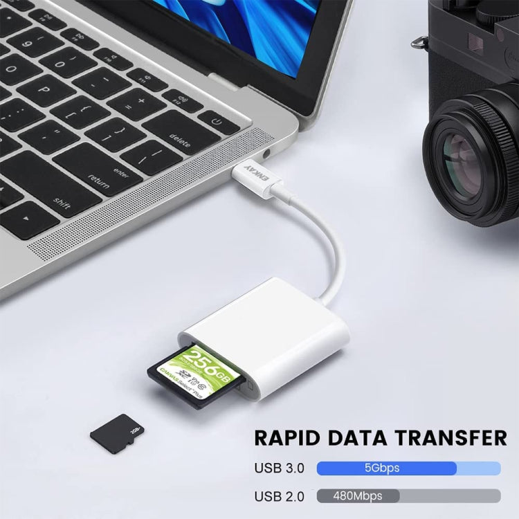 ENKAY ENK-AT117 USB-C / Type-C to SD / TF Card Reader Adapter