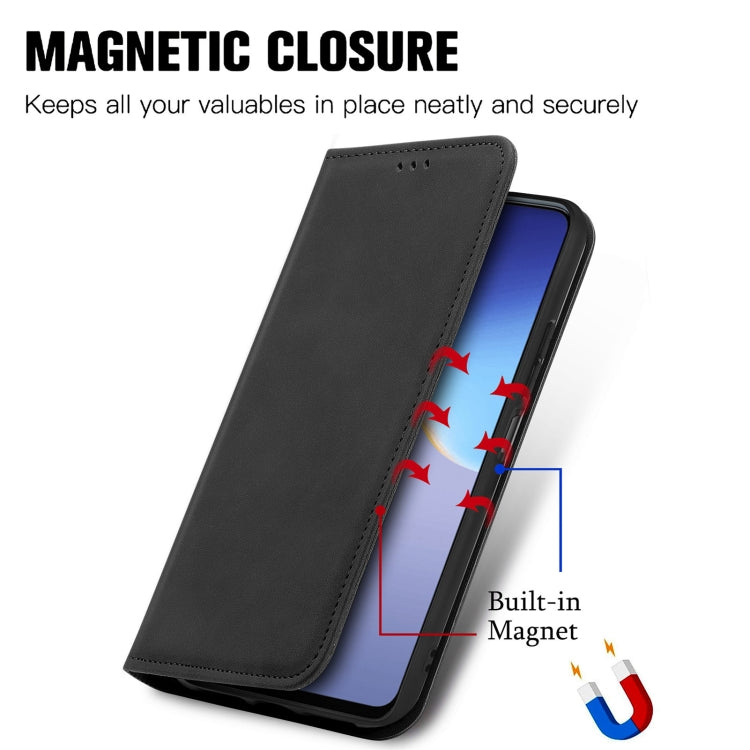 Retro Skin Feel Magnetic Leather Phone Case