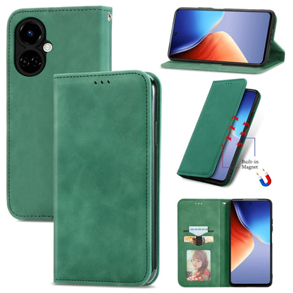 Retro Skin Feel Magnetic Leather Phone Case