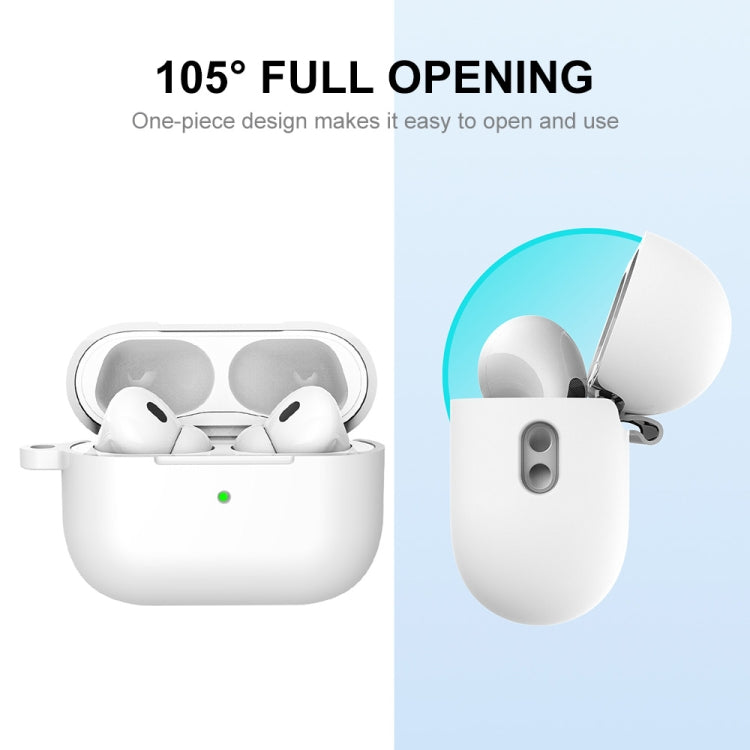 For Apple AirPods Pro 2 2022 ENKAY Thickened Silicone Protective Case with Keychain