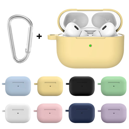 For Apple AirPods Pro 2 2022 ENKAY Thickened Silicone Protective Case with Keychain