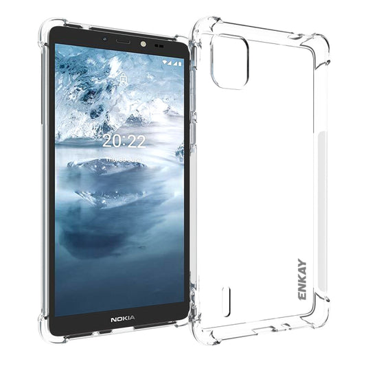 For Nokia C2 2nd Edition ENKAY Clear TPU Shockproof Phone Case