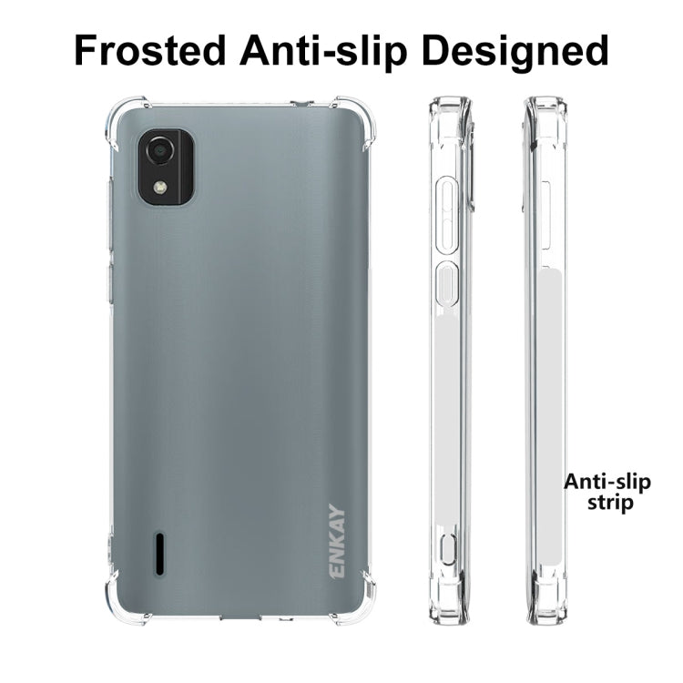 For Nokia C2 2nd Edition ENKAY Clear TPU Shockproof Phone Case