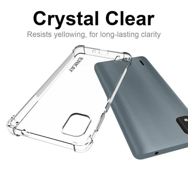 For Nokia C2 2nd Edition ENKAY Clear TPU Shockproof Phone Case