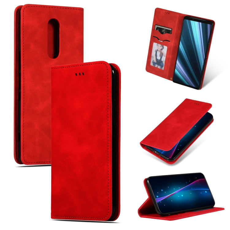 Retro Skin Feel Business Magnetic Horizontal Flip Leather Case for Sony Xperia 1 & Sony Xperia XZ4