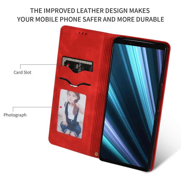 Retro Skin Feel Business Magnetic Horizontal Flip Leather Case for Sony Xperia 1 & Sony Xperia XZ4