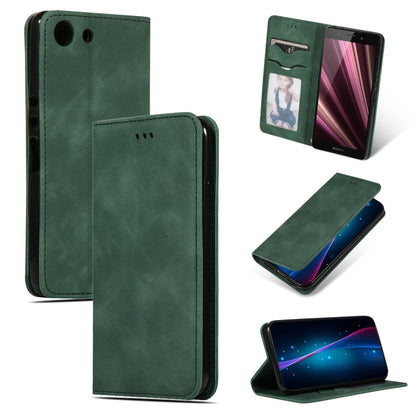 Retro Skin Feel Business Magnetic Horizontal Flip Leather Case for Sony Xperia XZ4 Compact