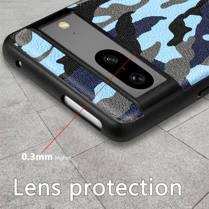 For Google Pixel 7 Camouflage Leather Phone Case