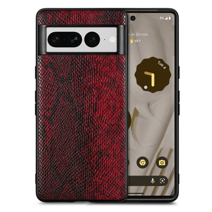 For Google Pixel 7 Pro SnakeskinLeather Phone Case