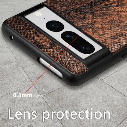 For Google Pixel 7 Pro SnakeskinLeather Phone Case