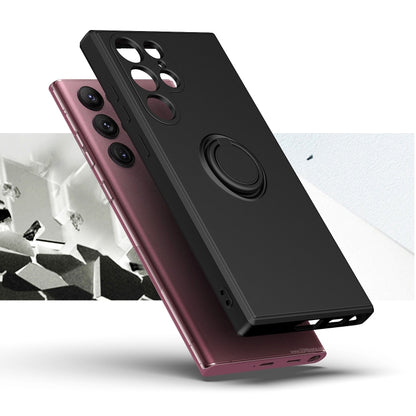 Ring Kickstand TPU Silicone Phone Case, For Samsung Galaxy S23 Ultra 5G, For Samsung Galaxy S23 Plus 5G