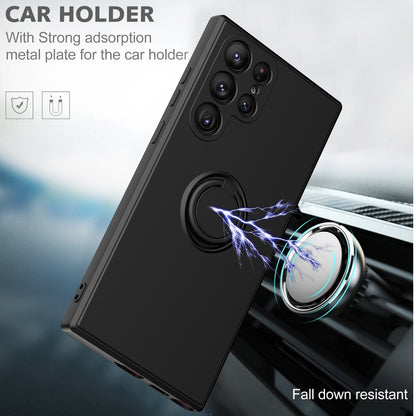 Ring Kickstand TPU Silicone Phone Case, For Samsung Galaxy S23 Ultra 5G, For Samsung Galaxy S23 Plus 5G