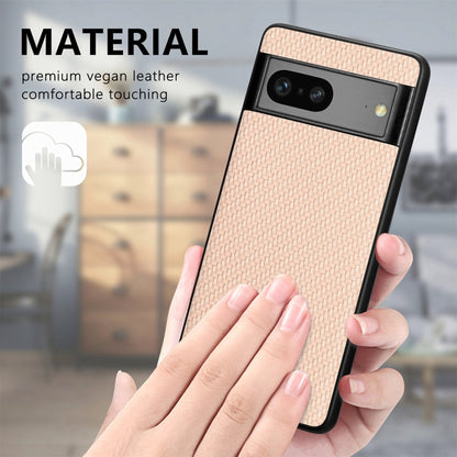 For Google Pixel 7 Carbon Fiber Texture Leather Back Cover Phone Case