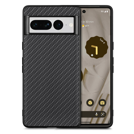 For Google Pixel 7 Pro Carbon Fiber Texture Leather Back Cover Phone Case