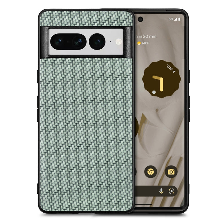 For Google Pixel 7 Pro Carbon Fiber Texture Leather Back Cover Phone Case