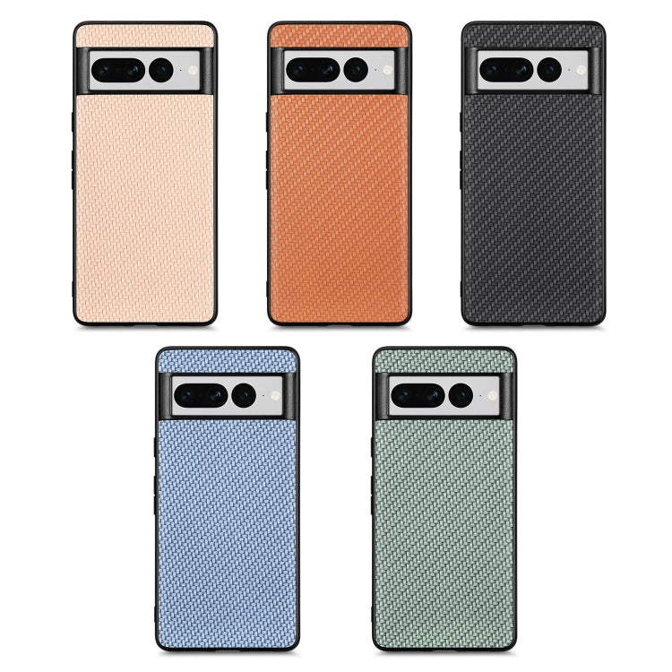 For Google Pixel 7 Pro Carbon Fiber Texture Leather Back Cover Phone Case