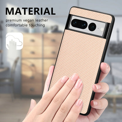 For Google Pixel 7 Pro Carbon Fiber Texture Leather Back Cover Phone Case