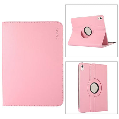 For iPad 10.9 2022 ENKAY Hat-Prince 360 Degree Rotation Litchi Leather Smart Tablet Case