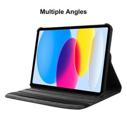 For iPad 10.9 2022 ENKAY Hat-Prince 360 Degree Rotation Litchi Leather Smart Tablet Case