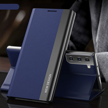 Side Electroplated Magnetic Leather Phone Case, For Samsung Galaxy S23 5G, For Samsung Galaxy S23+ 5G, For Samsung Galaxy S23 Ultra 5G