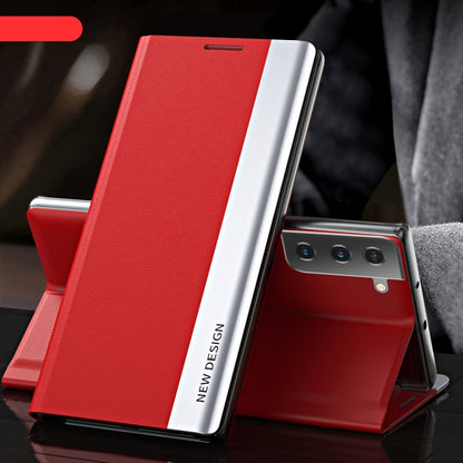 Side Electroplated Magnetic Leather Phone Case, For Samsung Galaxy S23 5G, For Samsung Galaxy S23+ 5G, For Samsung Galaxy S23 Ultra 5G
