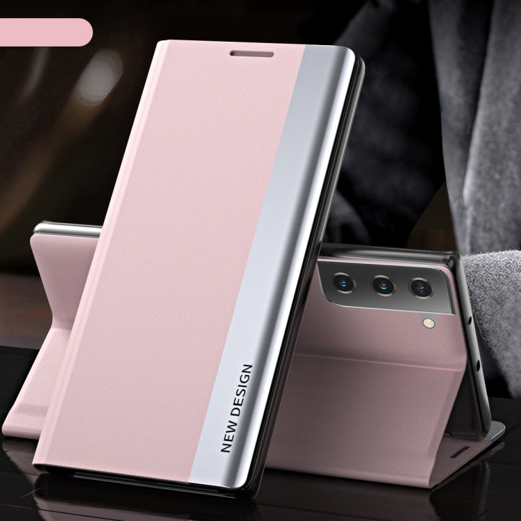 Side Electroplated Magnetic Leather Phone Case, For Samsung Galaxy S23 5G, For Samsung Galaxy S23+ 5G, For Samsung Galaxy S23 Ultra 5G