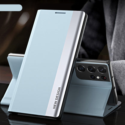 Side Electroplated Magnetic Leather Phone Case, For Samsung Galaxy S23 5G, For Samsung Galaxy S23+ 5G, For Samsung Galaxy S23 Ultra 5G