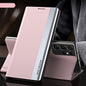 Side Electroplated Magnetic Leather Phone Case, For Samsung Galaxy S23 5G, For Samsung Galaxy S23+ 5G, For Samsung Galaxy S23 Ultra 5G
