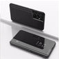 Plated Mirror Leather Phone Case with Holder, For Samsung Galaxy S23 5G, For Samsung Galaxy S23+ 5G, For Samsung Galaxy S23 Ultra 5G