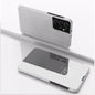 Plated Mirror Leather Phone Case with Holder, For Samsung Galaxy S23 5G, For Samsung Galaxy S23+ 5G, For Samsung Galaxy S23 Ultra 5G