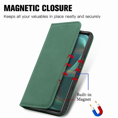 For Sony Xperia 5 IV Retro Skin Feel Magnetic Leather Phone Case