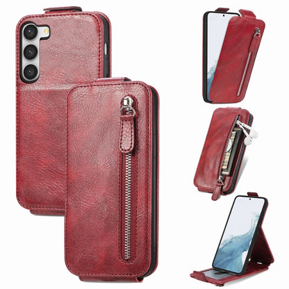 Zipper Wallet Vertical Flip Leather Phone Case