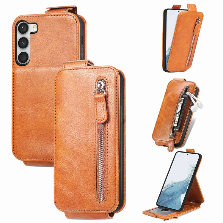 Zipper Wallet Vertical Flip Leather Phone Case