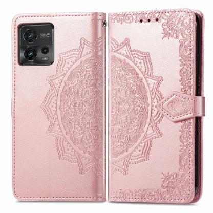 Mandala Flower Embossed Leather Phone Case