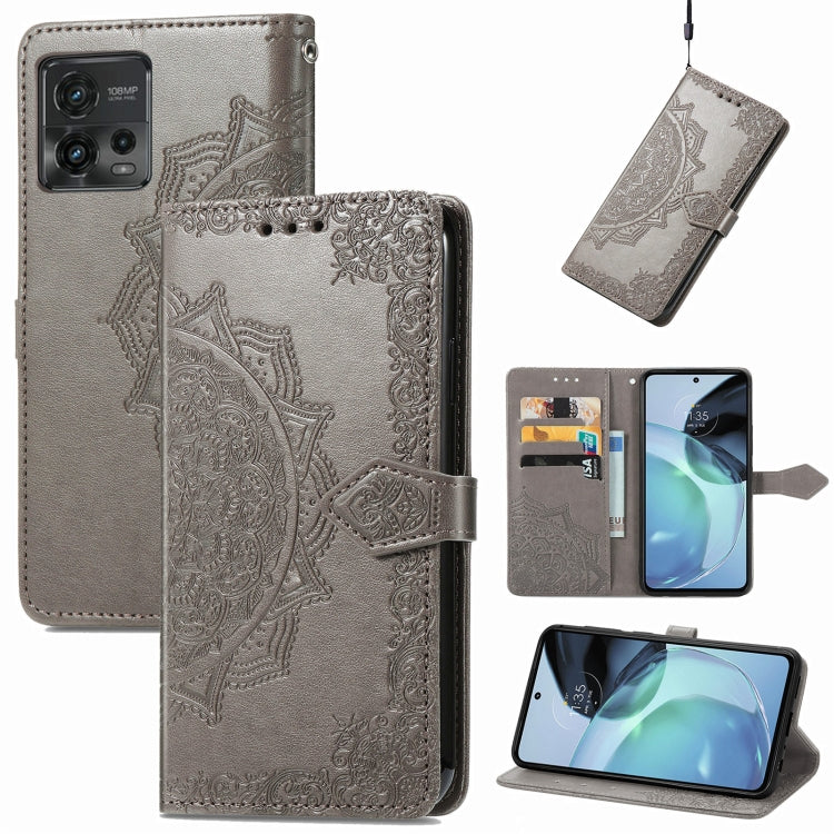 Mandala Flower Embossed Leather Phone Case