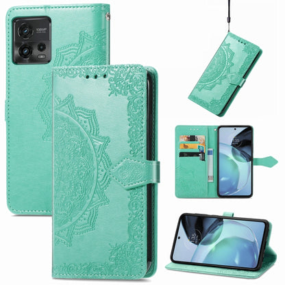 Mandala Flower Embossed Leather Phone Case