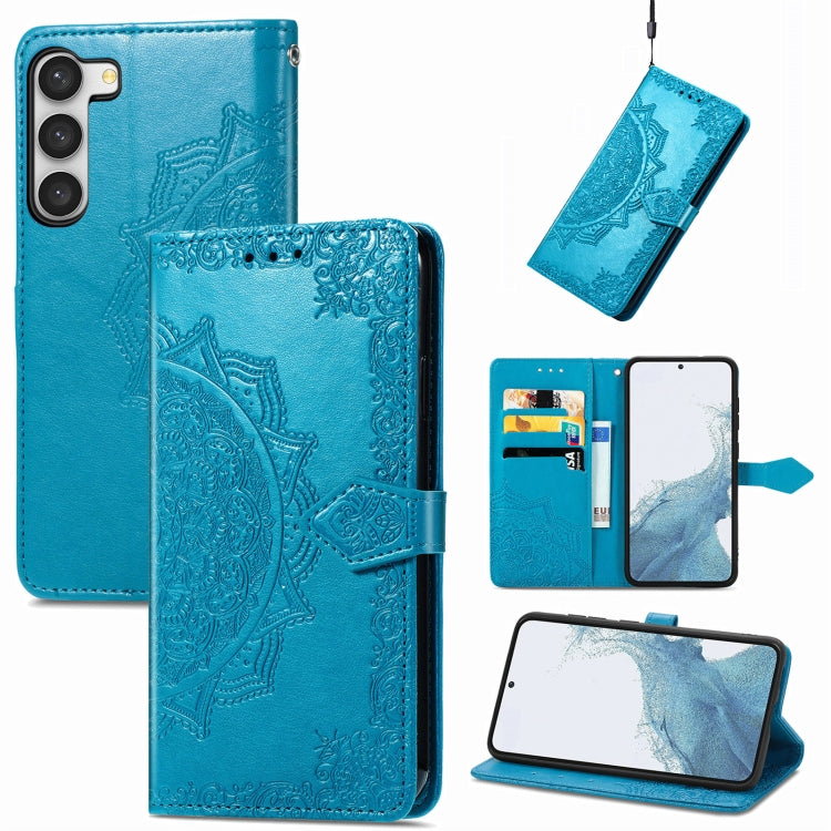 Mandala Flower Embossed Leather Phone Case