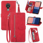Embossed Flower Zipper Leather Phone Case, For Samsung Galaxy S23 5G, For Samsung Galaxy S23 Plus 5G, For Samsung Galaxy S23 Ultra 5G, For Nokia C21